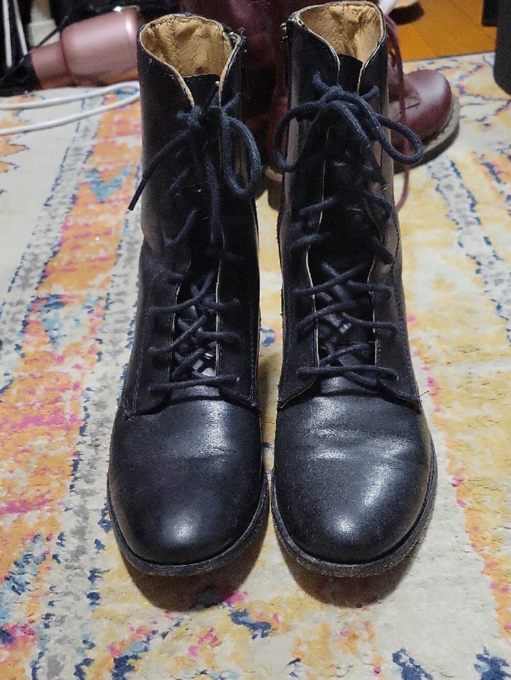 Frye Leather Combat Boots - Picture 7 of 9
